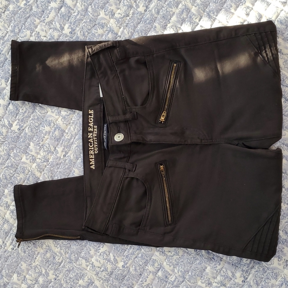 American Eagle Outfitters Moto Jeggings Pants, 6 Short, NWOT